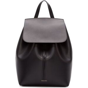 Mansur Gavriel - Mini Bucket Backpack in Black/Flamma
